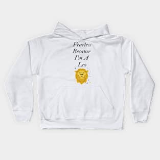 Fearless Leo Kids Hoodie